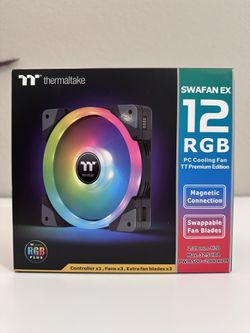 Thermaltake SWAFAN EX 12 ARGB PC Cooling Fan, 3-Fan pcak,