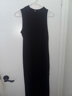 Black side slit dress $15 Size L