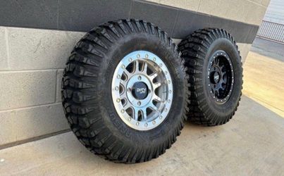 BIG SALE. On 15x7 4x136 4x137 Beadlock wheels & 32x10-15 tires for CAN AM MAVERICK & Honda talon SXS UTV (We Finance…