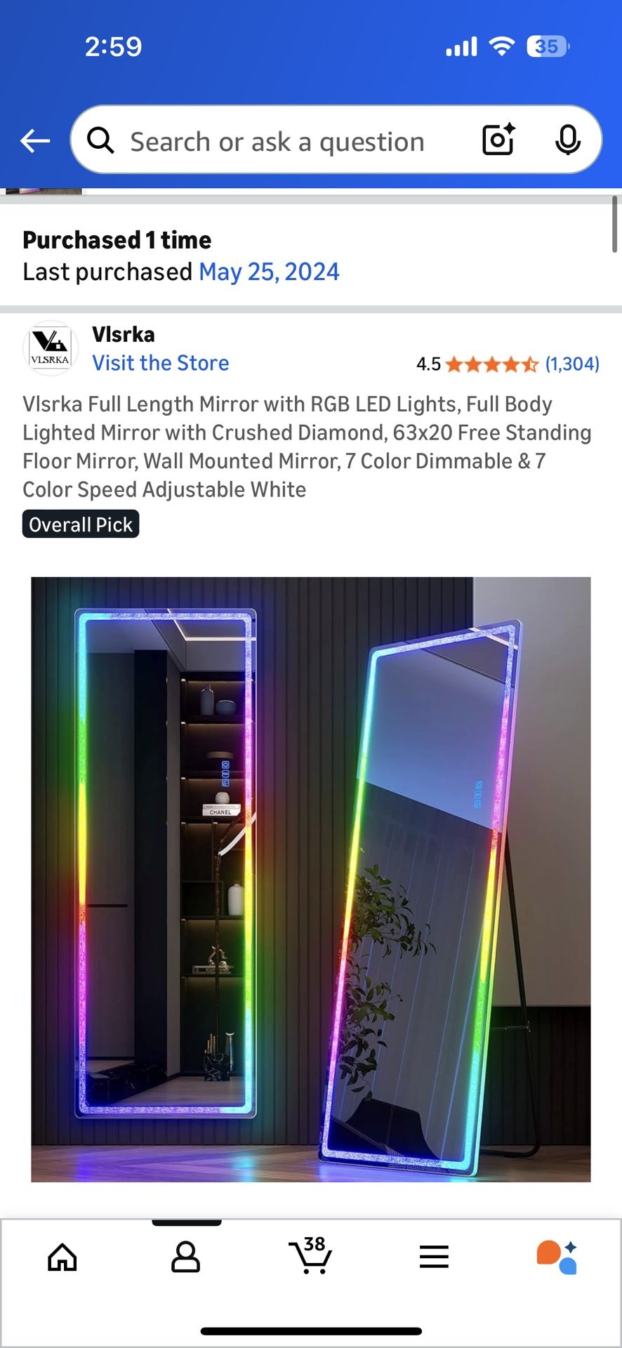 LED full Length Mirror