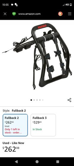 Yakima FullBack 3 Premium Trunk Bike Rack, Holds 3 Bikes, Tool-Free Installation, SuperCush ZipStrips, Foldable Arms, SKS Locks, Bottle Opener