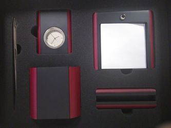 Rosewood desktop supplies stationery set