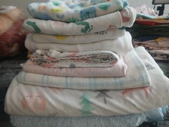 Thicks fuzzy blankets and receiving blankets