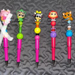 Character Beaded Pens Doorables