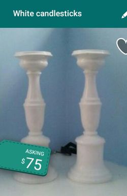 White candlesticks