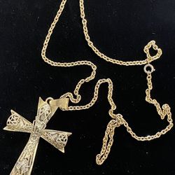 Vintage Cross Necklace 