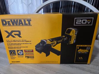 Dewalt 20v xr 4 1/2-5" paddle switch angle grinner kit