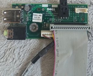 Dell OptiPlex Front USB Audio I/O Board with Cooling Fan & Cables A3603-A00