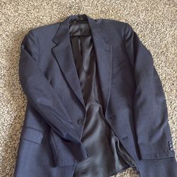 Navy Suit Jacket ; Slim Fit 42L