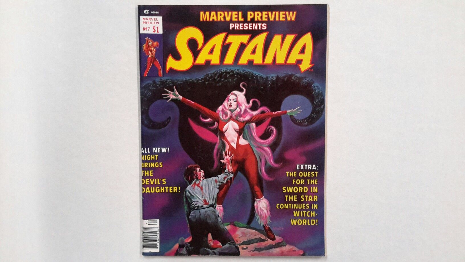 🔥MARVEL PREVIEW #7 SATANA 1ST APPEARANCE OF ROCKET RACCOON COMICS 1976