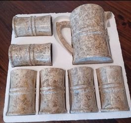 #1679, Fossilized Onyx Marble set/7