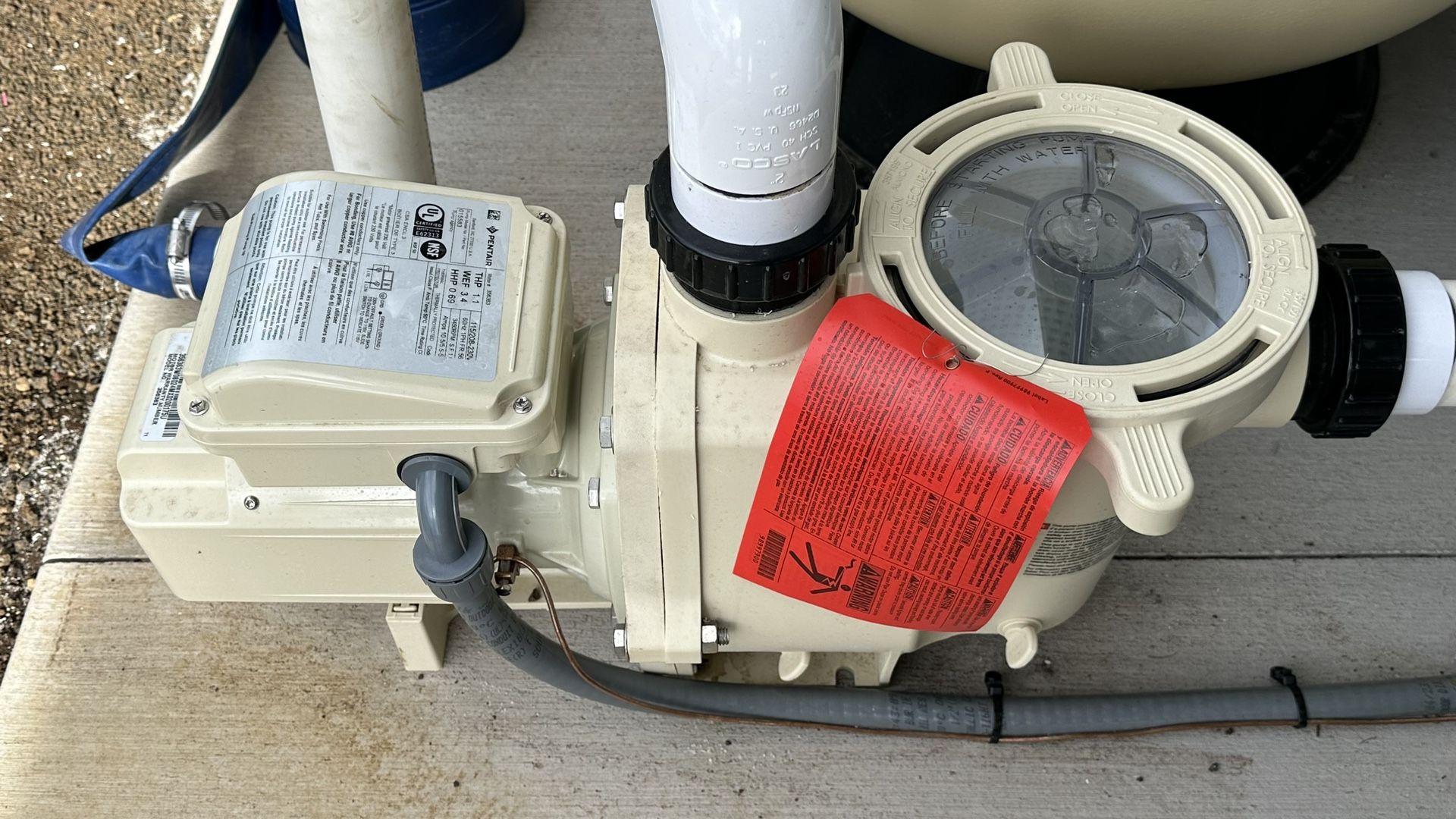 New Pentair 1.1 HP Whisperflo Pool / Spa Pump