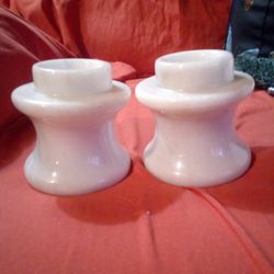 Ivory Candle Holders