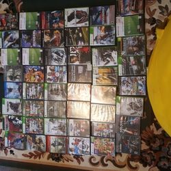 49 OG Playstation 2 And Xbox 360 Video Games.w