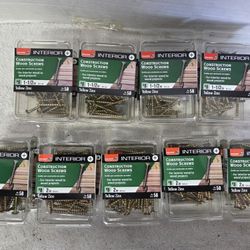 Construction Wood Screws 1-1/2" & 2" @ $2.50 Ea. (Price Is Firm)