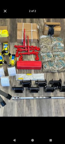 New 20ft chains with hooks/Rachet binders$55ea