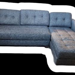 Denim grey Aspen left facing sofa