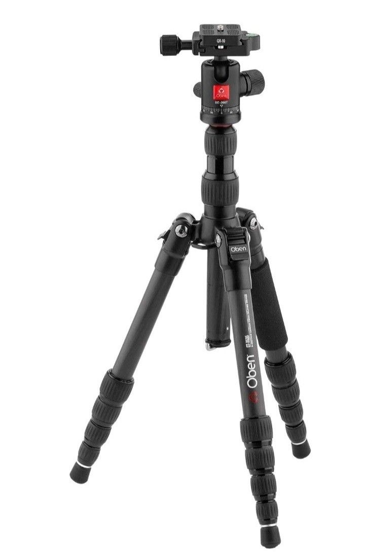 Oben CT-3535 Folding Carbon Fiber Travel Tripod with BE-208T Ball Head