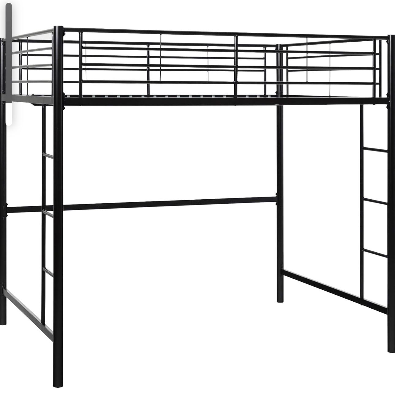 Full Size Metal Loft Bed Frame 