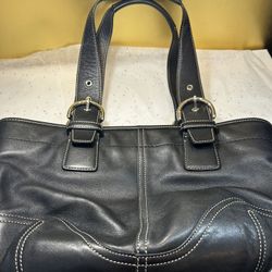 Vintage Coach handbag black