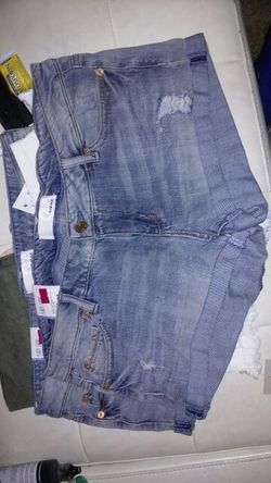 Blue jean shorts