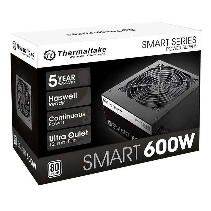 Thermaltake Smart 600W 80+ Power Supply – Brand New / Factory Sealed