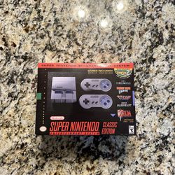 Super Nintendo SNES Classic Edition Console w/ Built in 21+ 7000 games 