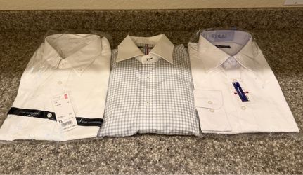 Brand New 3x Men's Dress Shirts - Japanese Size XL (US L / 16.5-33)