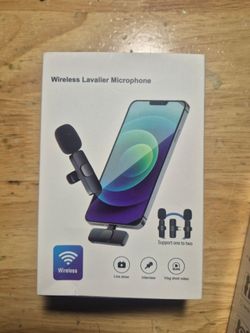 Wireless lavalier microphone (2 microphones)