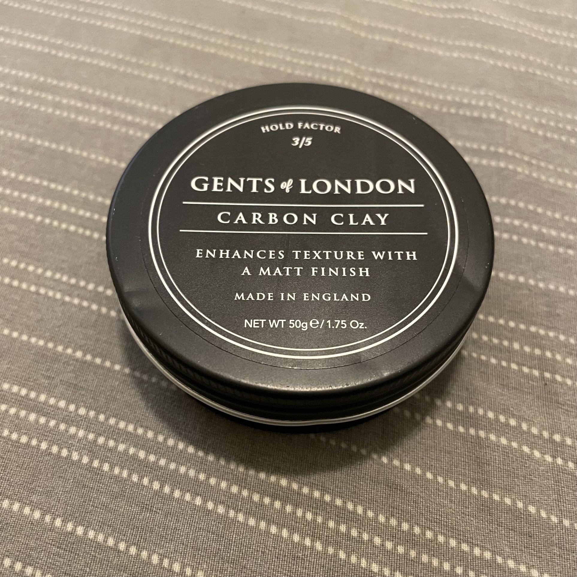 Gents of London Carbon Clay Professional Hair Styling Wax - NEW
