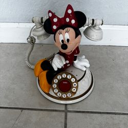 Vintage Disney Minnie Mouse Talking Desk Telephone