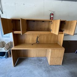 FREE – Solid Wood Credenza (National Office Furniture)