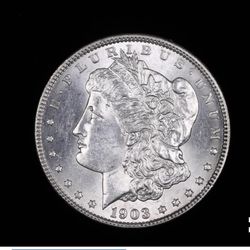 1903 MORGAN SILVER DOLLAR COIN GEM BU UNC MS++