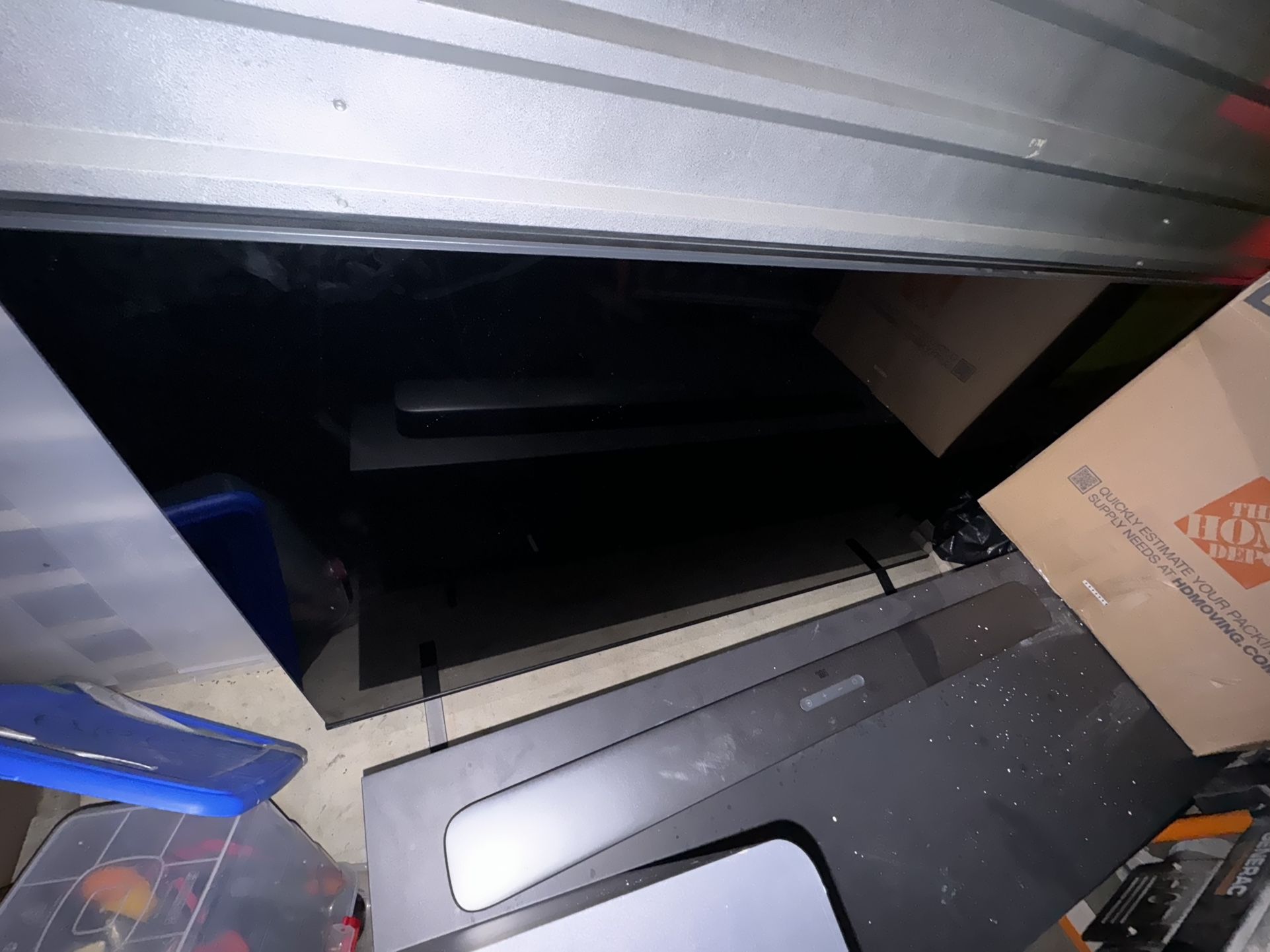75 In TV With Stand And Jbl Sound Bar