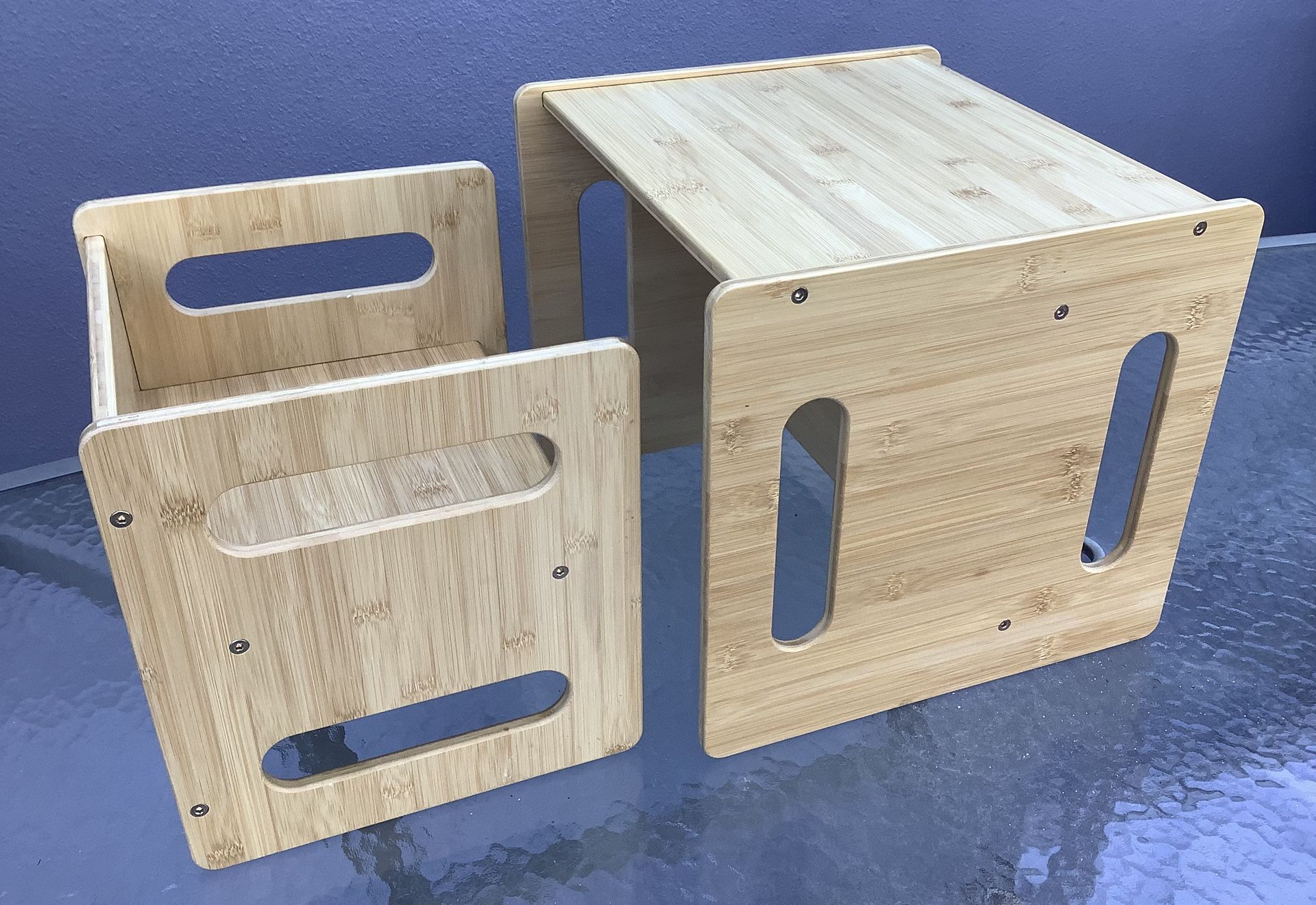 Montessori Weaning Table & Chair Set Pine Wood