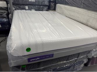 QUEEN SIZE PURPLE PREMIER .4 MATTRESS & BOX SPRING BED SET