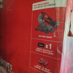 M18 FUEL 18V 10 in. Lithium-Ion Brushless Cordless Dual Bevel Sliding Compound Miter Saw Kit with One 8.0 Ah Battery