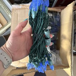 Blue Xmas Lights - Each Box Has 24 , 2 Boxes Available 