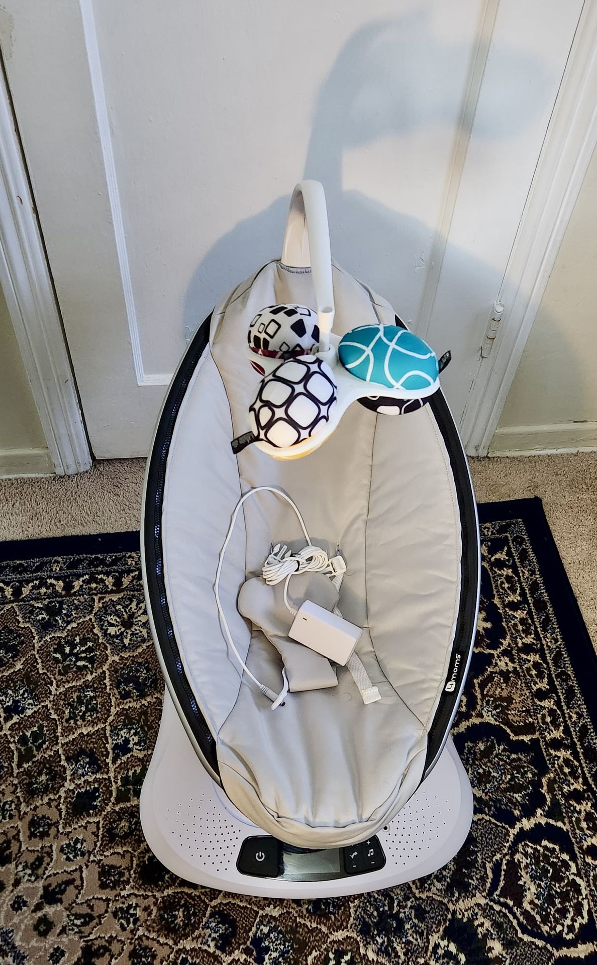 Baby swing electric power free of hand swing