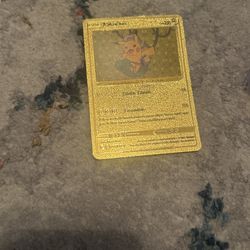 Gold Pikachu Real