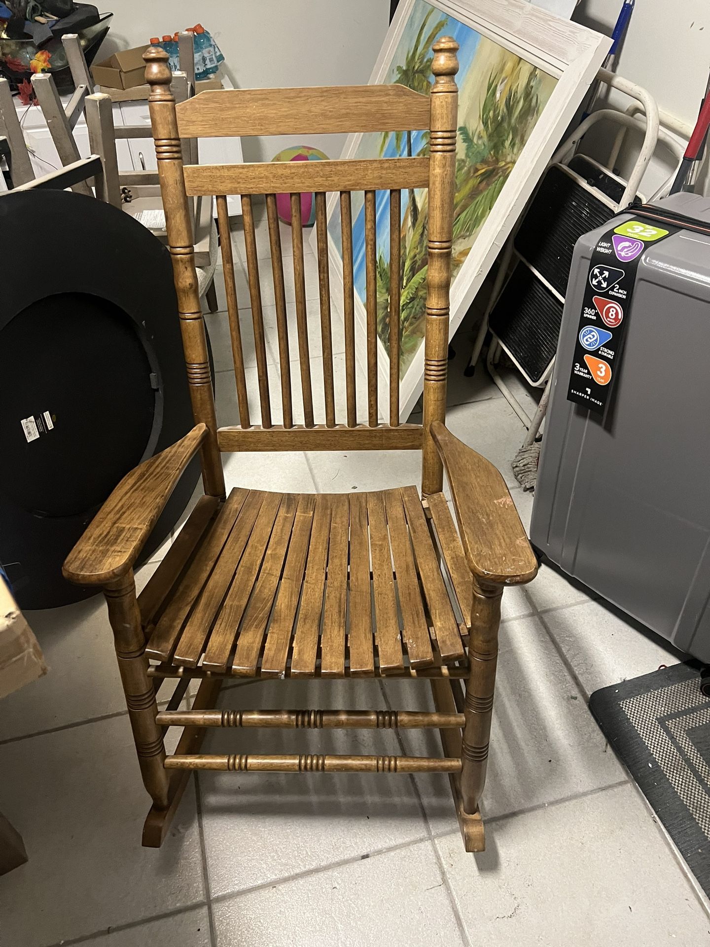 Cracked Barrel Rocking Chair Brown