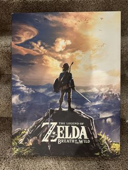 Official Nintendo Legend Of Zelda Breath Of The Wild “Sunset” Canvas 24” x 31.5” 