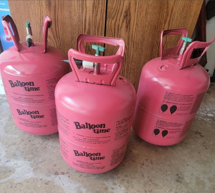 Three Helium Tanks - empty