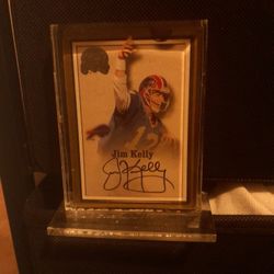 Signed Jim Kelly Card