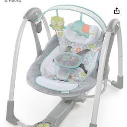 Ingenuity Swing 'n Go 5-Speed Baby Swing - Foldable, 