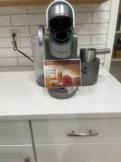 Keurig K-Café Special Edition Nickel Coffee, Latte & Cappuccino Maker (Protective Tape Still On It)