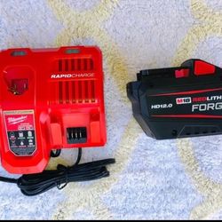 Milwaukee Milwaukee Forge 12ah Battery And Rapid Charger 