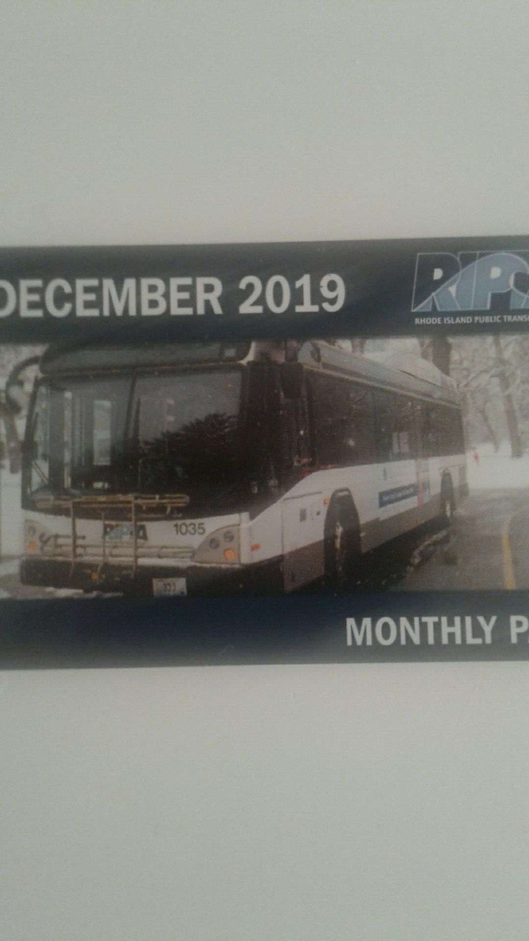 December monthly pass