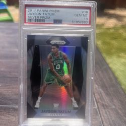 Jason Tatum Prism Silver Rookie Card 