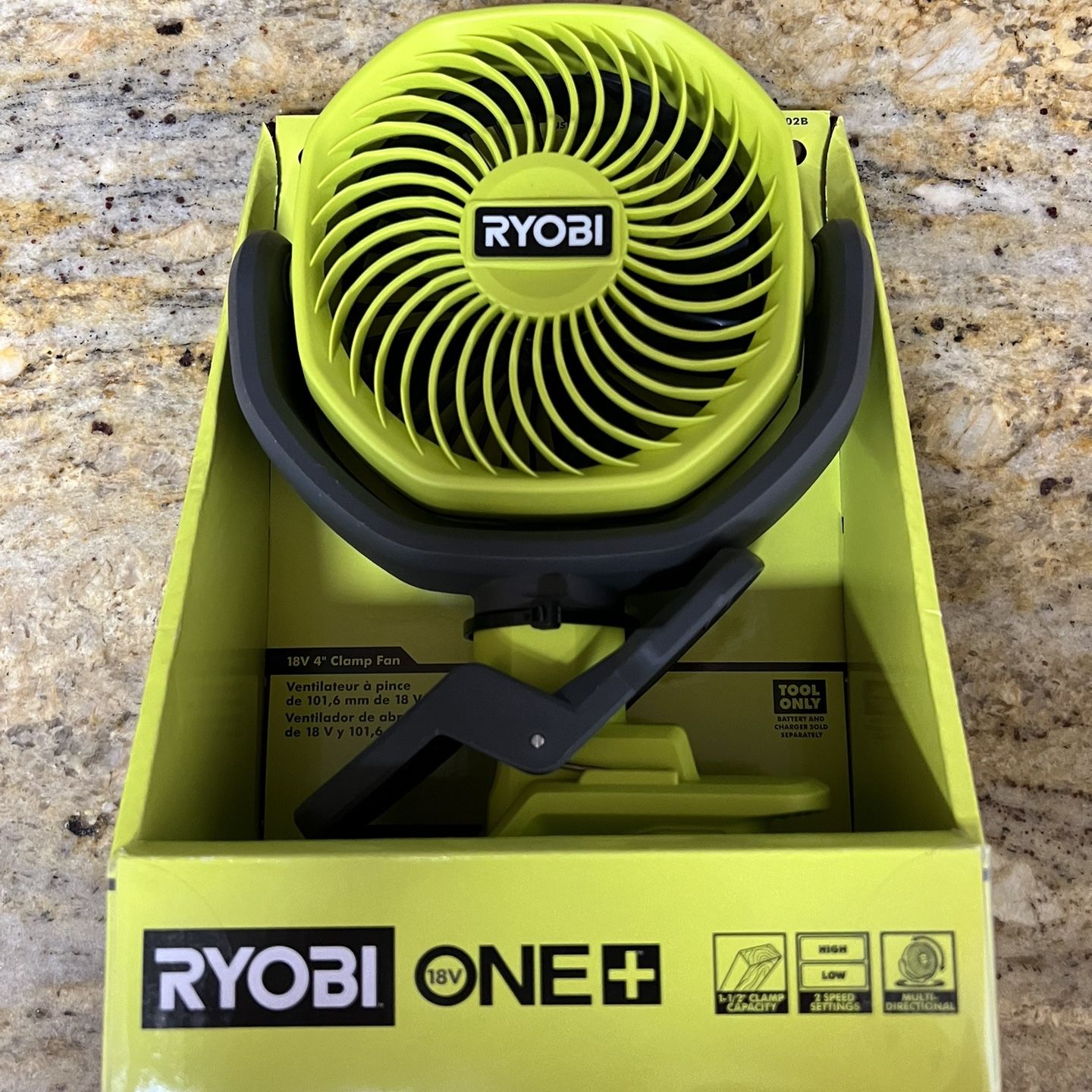 Ventilateur à pince 4V, RYOBI